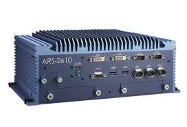 EN50155 Intel® i7-6600U/i7-7600U Fanless Railway Box PC Advantech ARS-2610 with 2 x GbE LAN , 2 x USB and 2 x COM ports